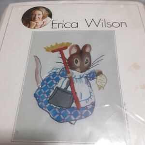New sealed Erica Wilson Hunca Munca Broom Beatrix Potter CK773 embroidery kit